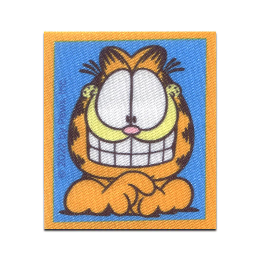 Garfield © Laughs Comic Cat Printed - patches, iron-on patch, iron on, applique, patches, patches, iron-on, size: 5.4 x 6.2 cm