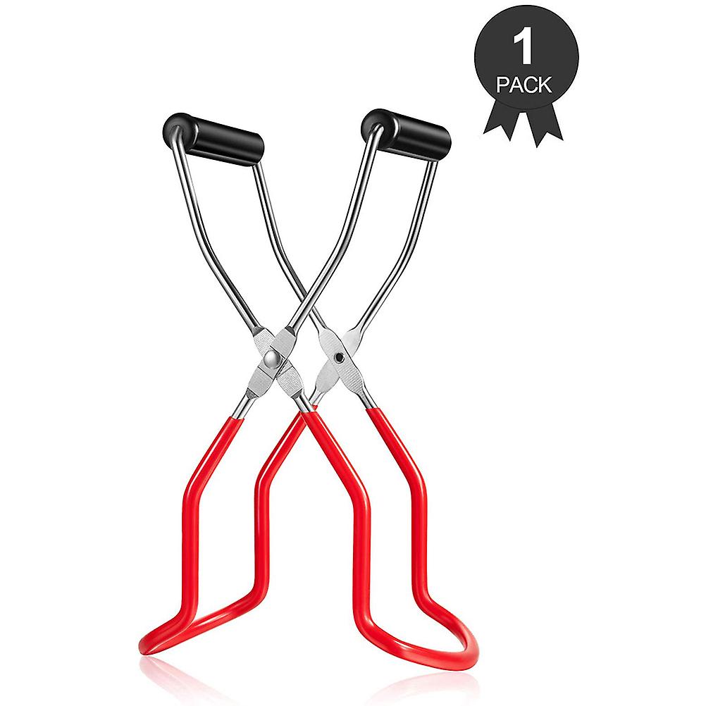 Stainless steel jar tongs with non-slip and anti-scald handle, ideal for kitchen and restaurant