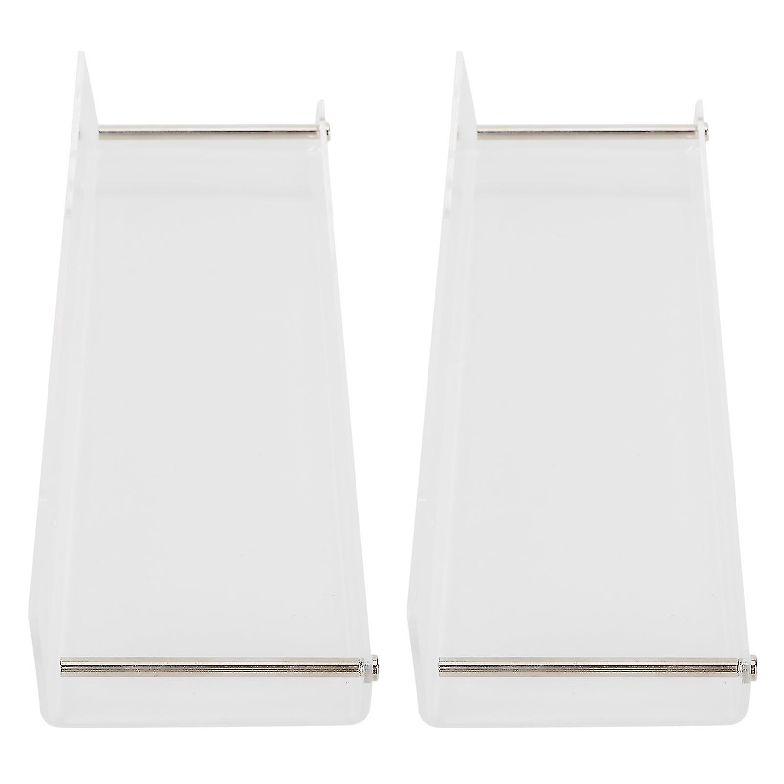 2Pcs Floating Wall Ledge Shelf Acrylic Concealed Bathroom Rack for Home Bathroom