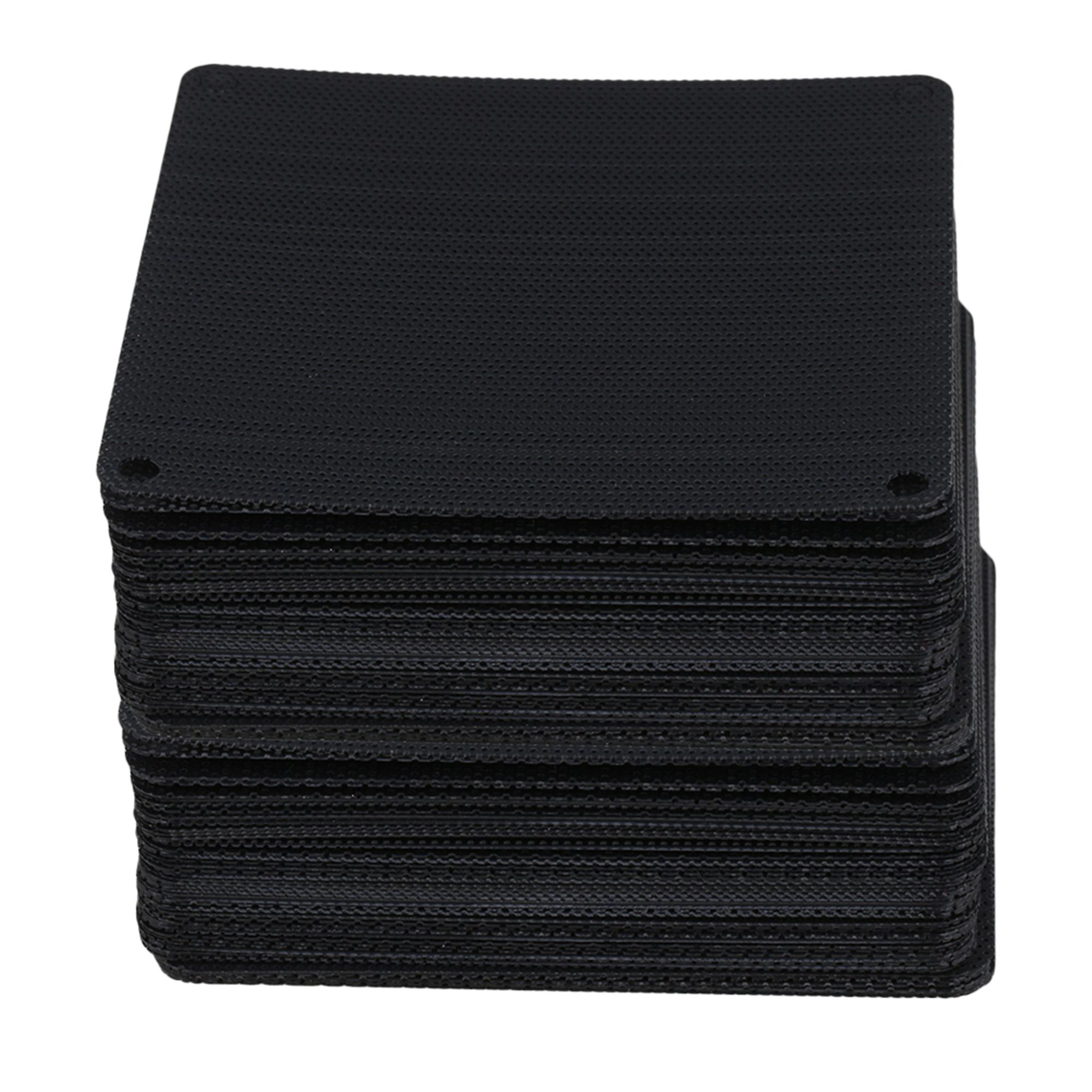 9cm Black Computer Cooler Fan Dustproof Mesh Case Cover Dust Filter Set of 100