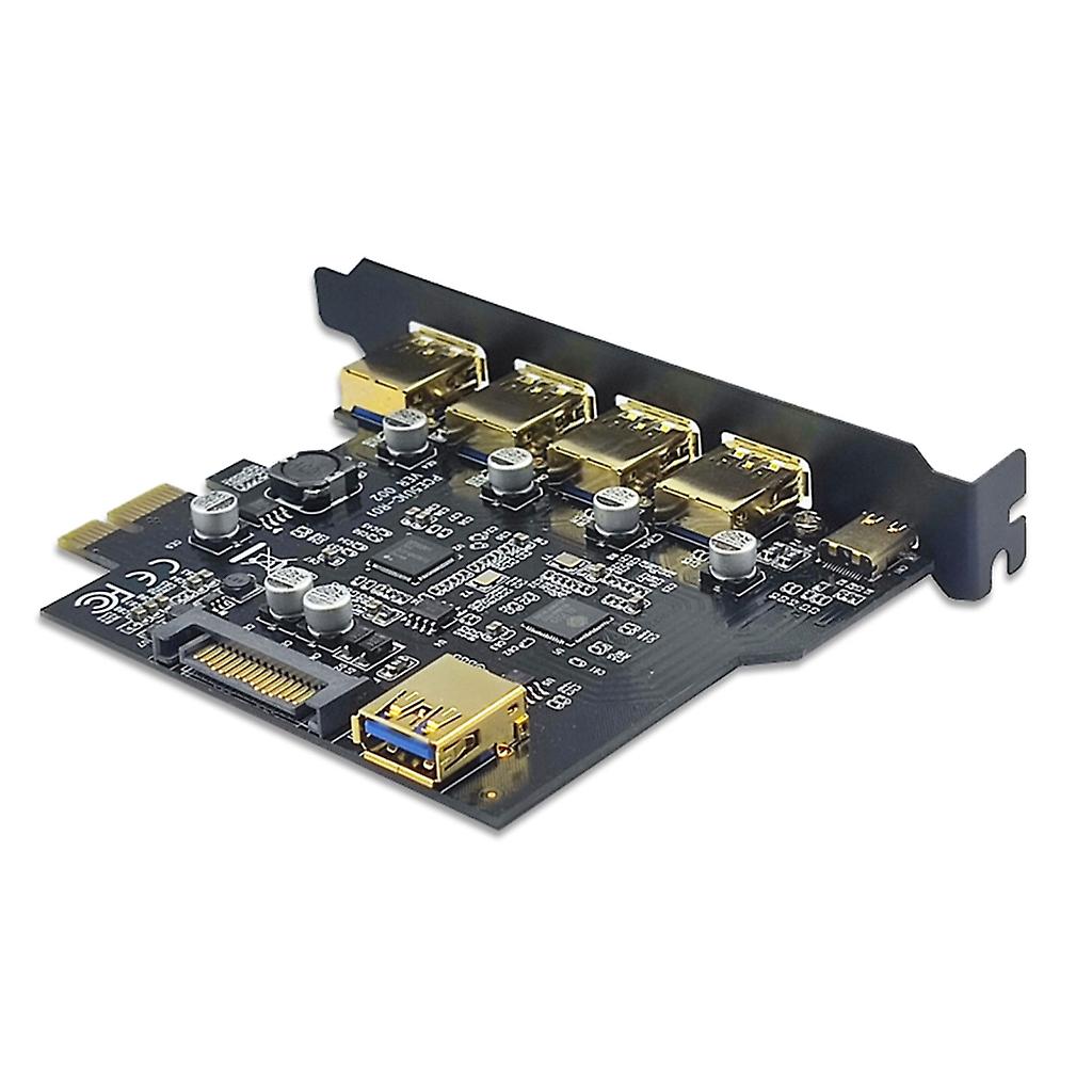 USB Expansion Card with 4 Ports USB3.0, USB Type C and Built in USB USB3.0 Board Extension Enhance Connectivity