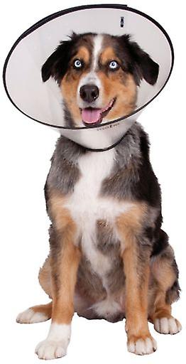 KVP Saf-T-Clear Plastic Elizabethan Collar with Rubber