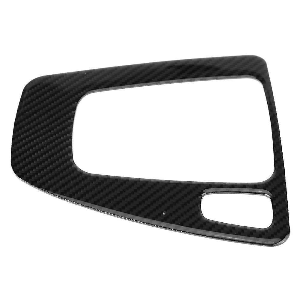 Carbon Fiber Gear Shift Knob Decorative Cover Trim For BMW E90 E92 E93 2005-2012 Right Hand Driver