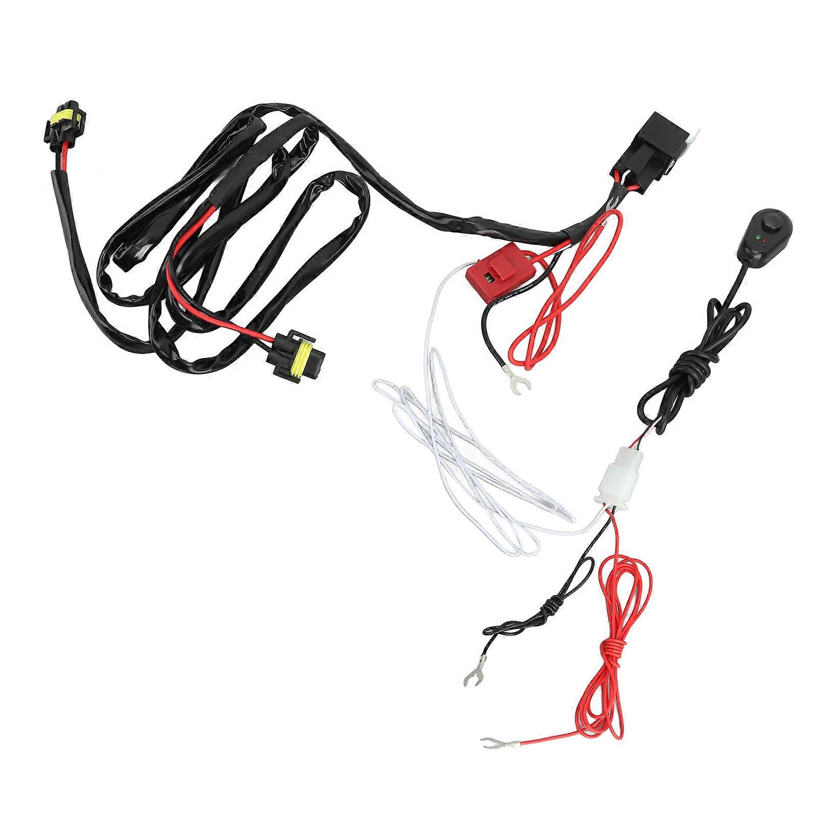 12V LED work light wiring harness for ATV SUV Jeep Pickup