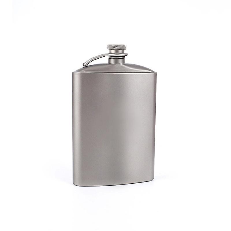 260ml Titanium Hip Flask Outdoor Wine Pot Portable Flagon With Cap