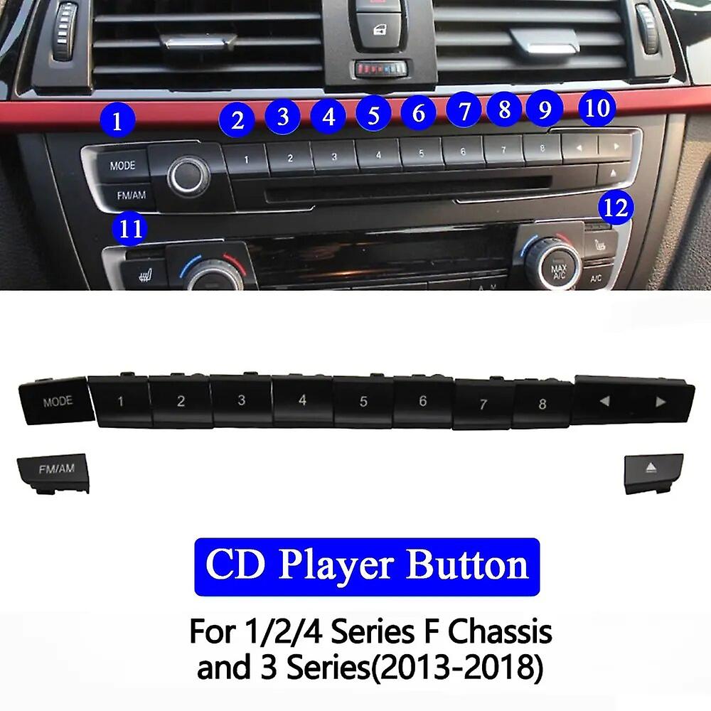 Dashboard Air AC Vent CD Player Control Cap AC Button Key Repair Kit For BMW 1 2 3 F Series F20 F21 F22 F30 F35 F34 F36 F45 F46~44695
