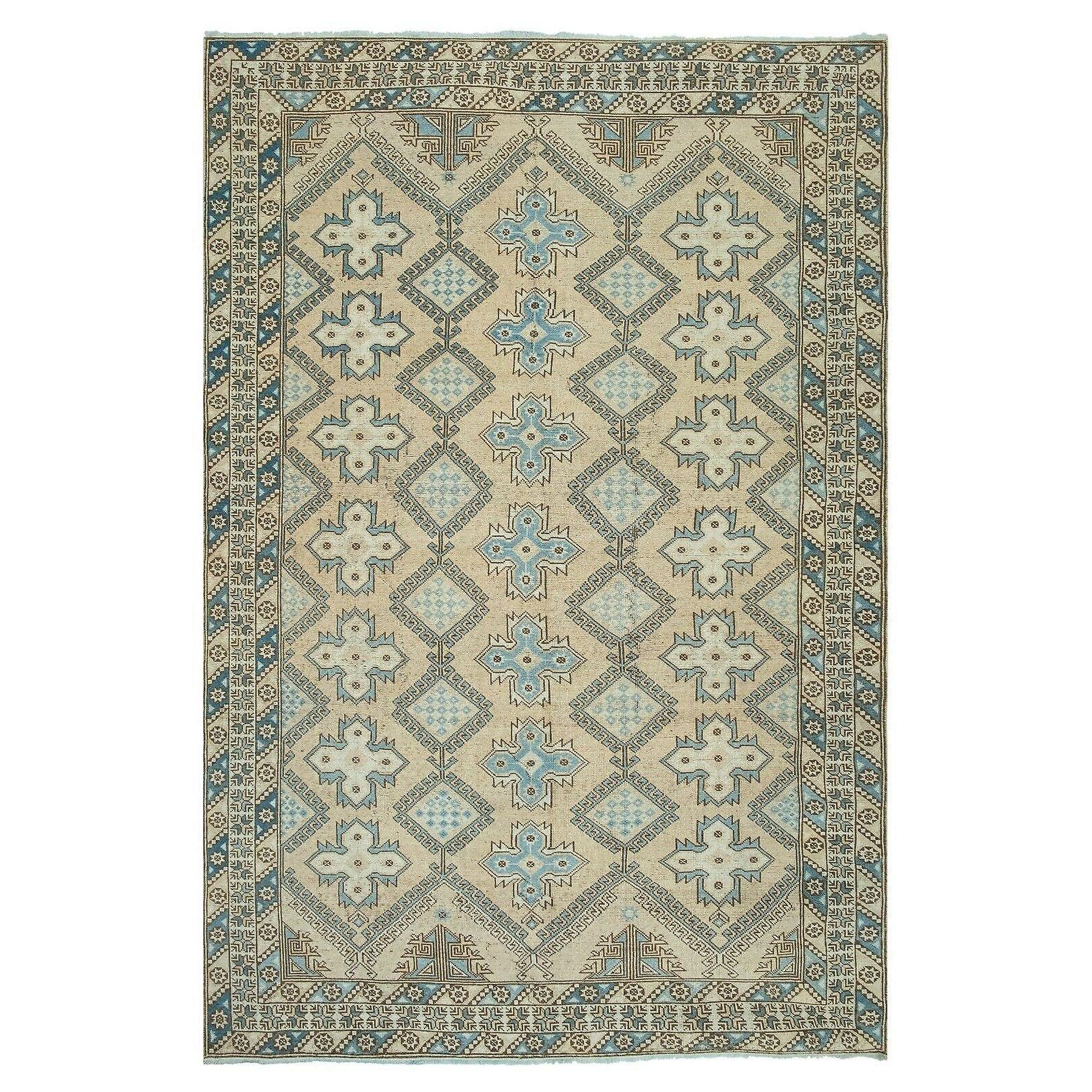 Hand Knotted Turkish Oushak Carpet Awo52039