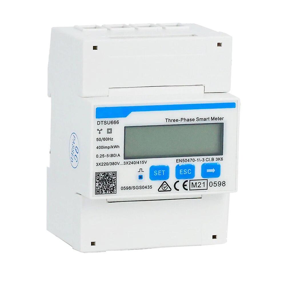 Three Phase Rail Type Wire Guide DTSU666 Electric Power Meter 3220/380V Intelligent Power Sensor~4693