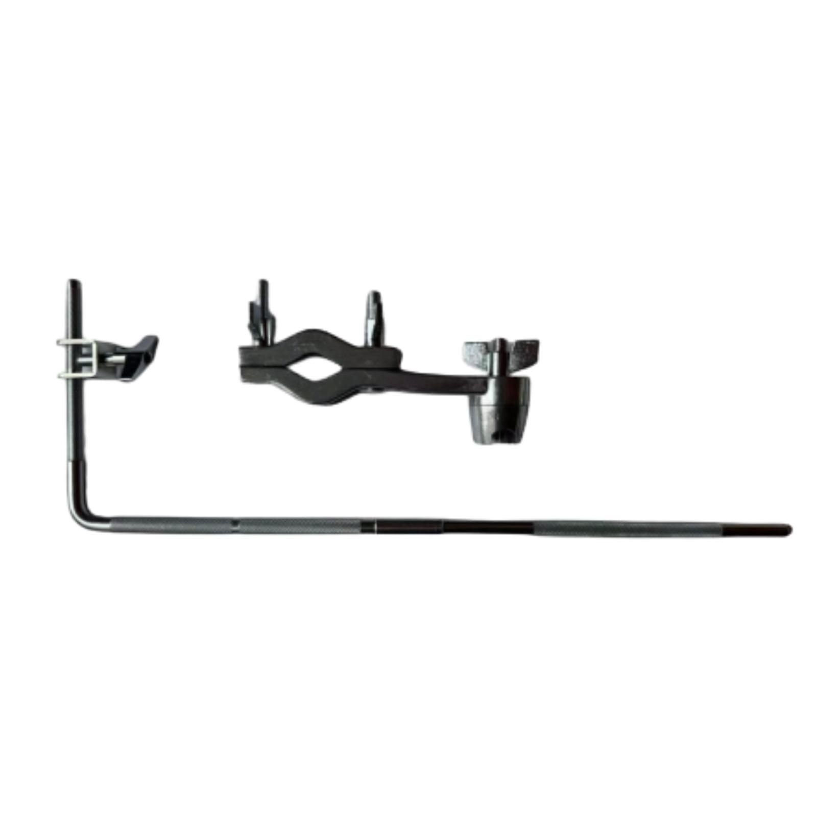 Portable Cowbell Mount with Rod Musical Instrument Parts Cowling Mounting Bracket for Drum Expansion Racks Cowbell Accessory