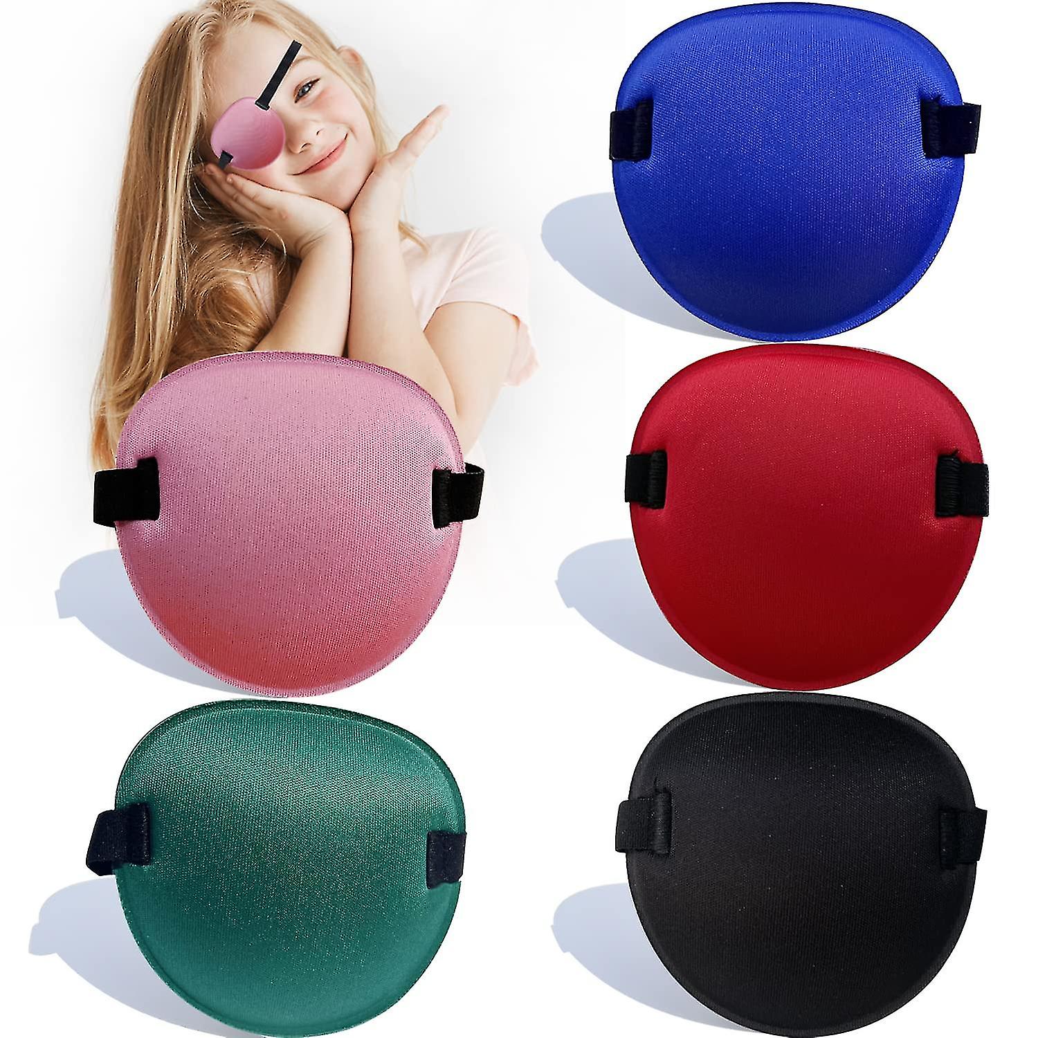 5pcs Eye Patch, Super Soft Eye Patches, Adjustable Medical Eye Patch For Adults And Kids, Amblyopia Lazy Eye Patches For Left Or Right Eyes, 5 Colors
