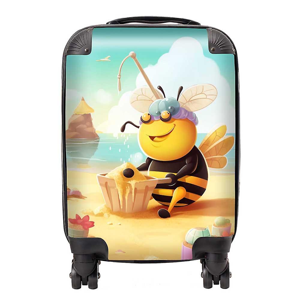 Bumblebee On A Beach Holiday Suitcase
