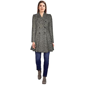 Chic Star Leopard Suede Trench Coat In Leopard