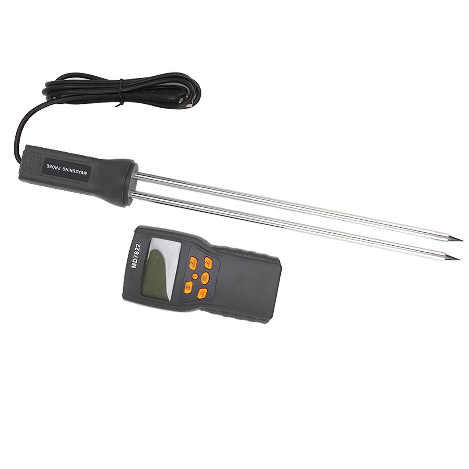 Grain Moisture Meter Tester LCD Display with Backlit Automatic Temperature Compensation Garden Tools