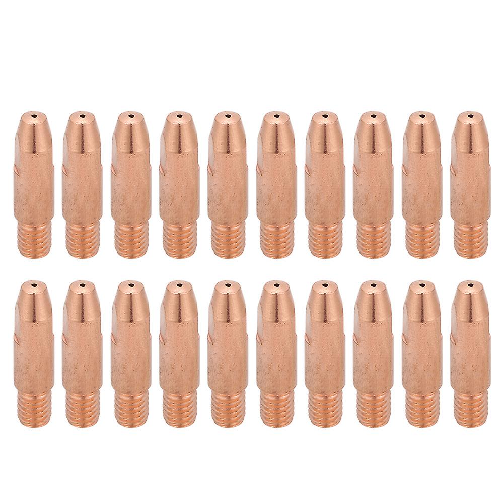 20Pcs Copper Contact Tip M6 for Binzel 24KD MIG/MAG Welding Torch (0.8mm)