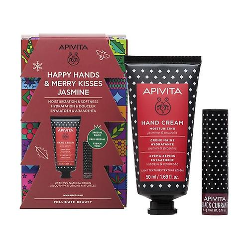 Jasmine Hand Cream + Blackcurrant Lip Balm Pack 1 unit