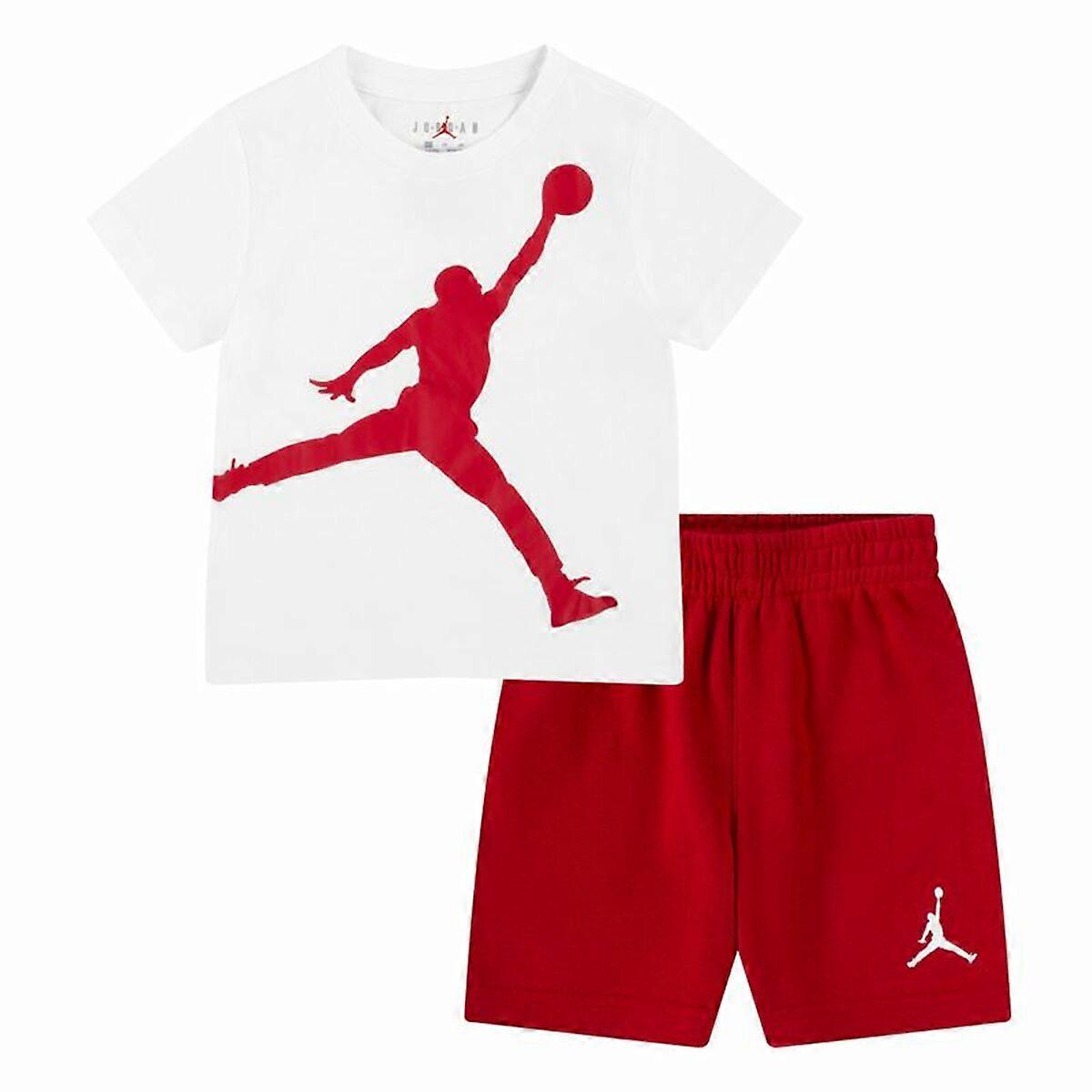Children's Sports Outfit Nike White Red 2 Pieces