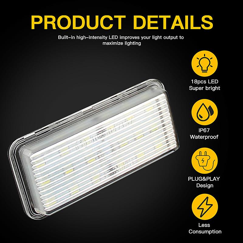LED License Number Plate Lights For Toyota Land Cruiser 100 120 200 Lexus LX470 | Australia LED License Number Plate Lights For Toyota Land Cruiser 100 120 200 Lexus LX470 | Australia