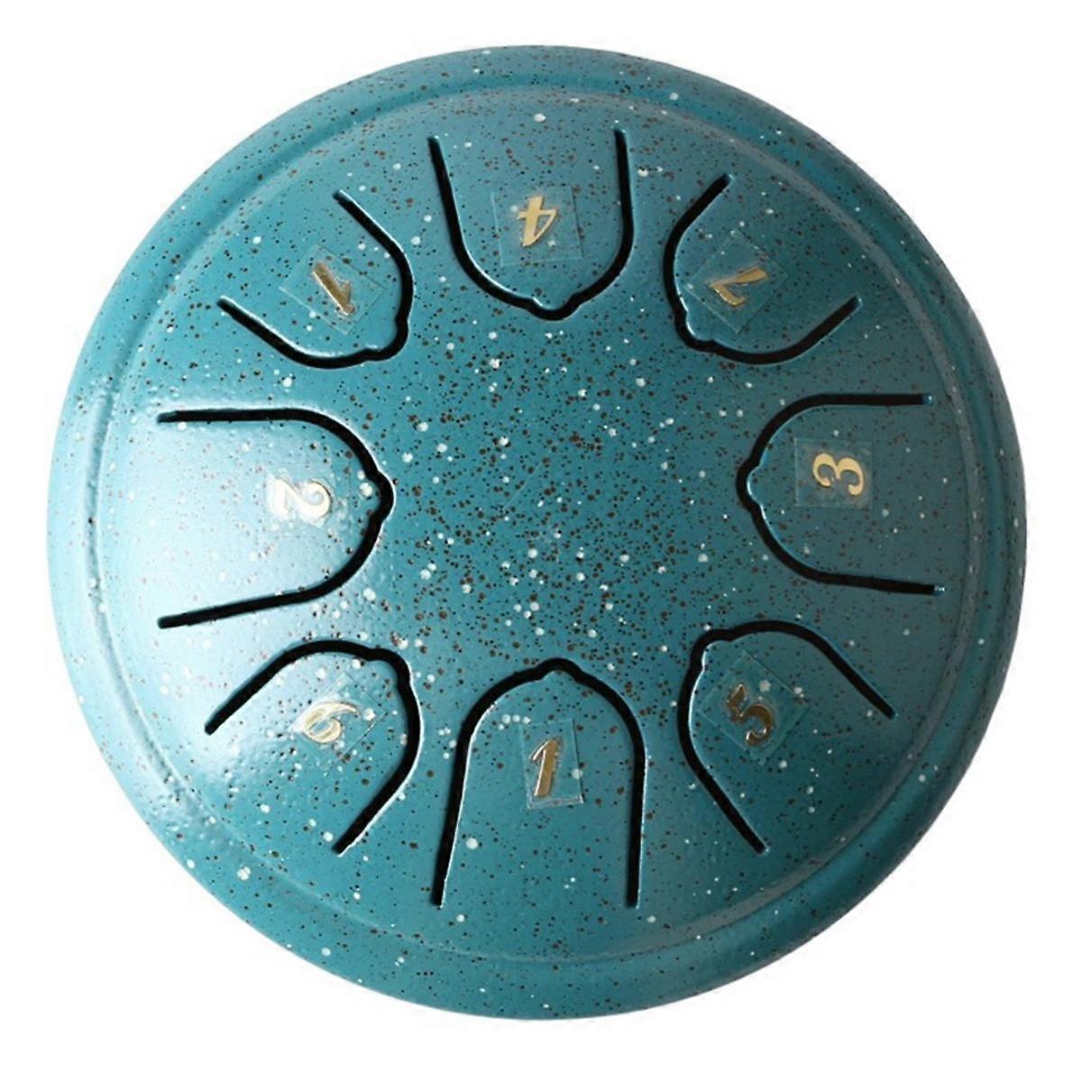 Mini Tambor Oco de 4,5 Polegadas, Tambor Oco de 8 Tons, Instrumento de Percussão de Língua de Aço, Música Infantil Verde