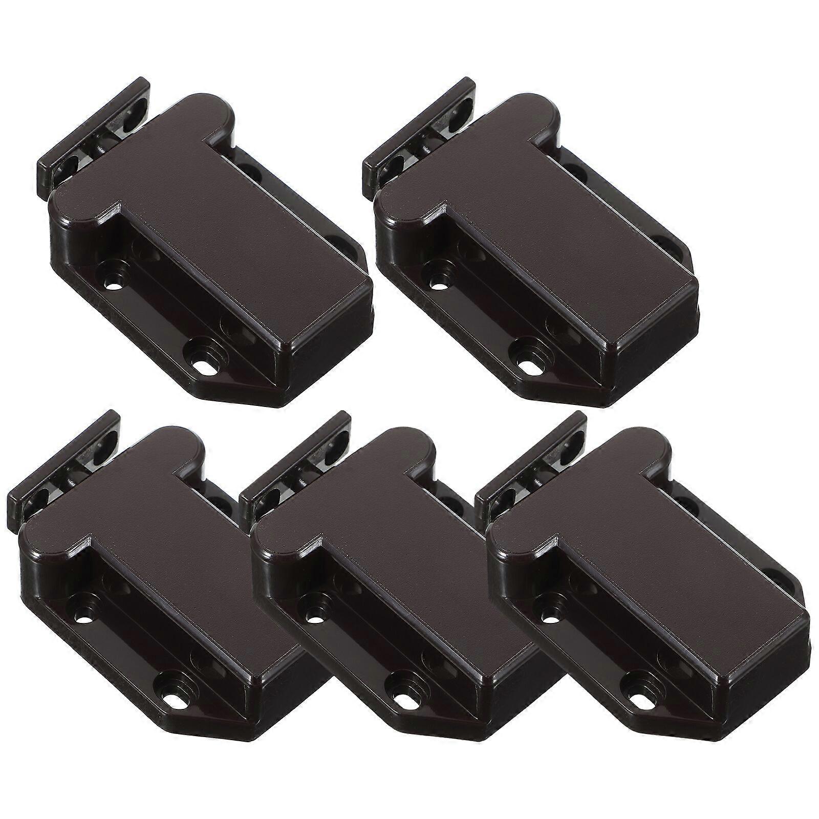 5pcs Cabinet Latches Push to Open Latches Automatic Rebounding Cabinet Locks