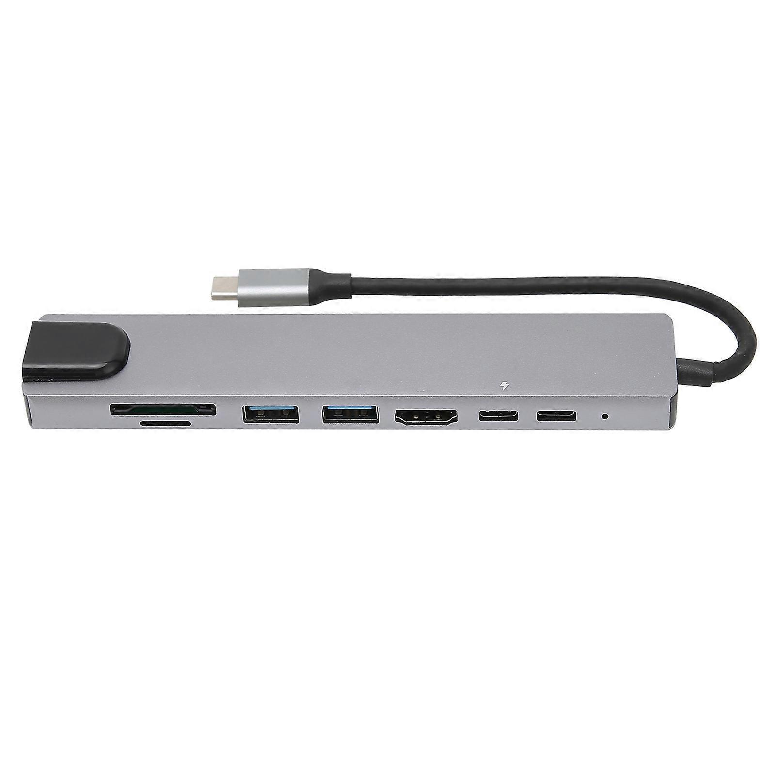 Docking Hub 8 in 1 Type?C to High?Definition Multimedia Interface USB PD Expansion Dock for Transfer Data