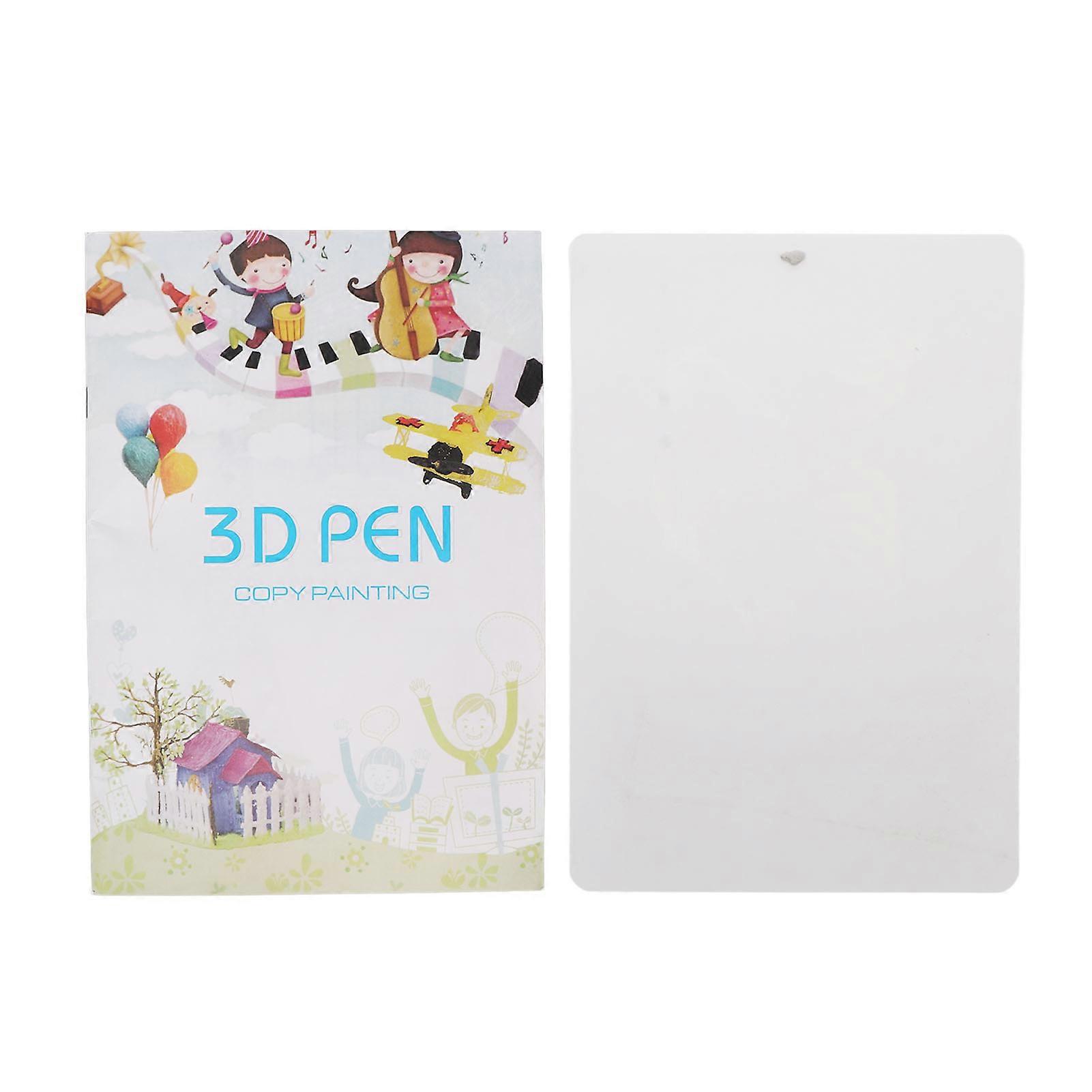 3D Printer Drawing Paper Colorful 20 Sheets 40 Patterns Thick Paper 3D Pen Paper Stencils for Kids Family Teamwork