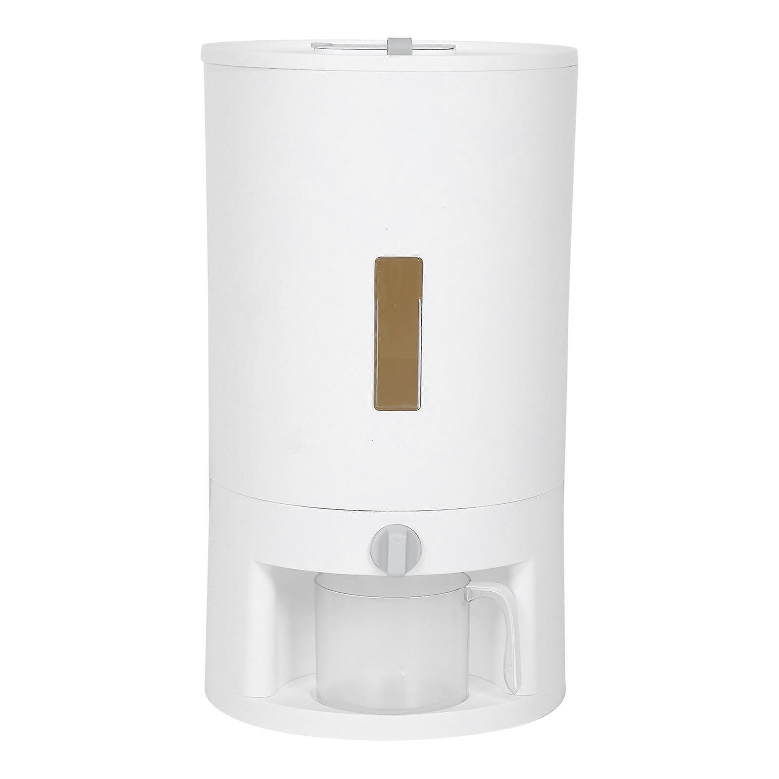 家庭用キッチン計量米貯蔵バケツ防湿密封穀物容器ディスペンサーS