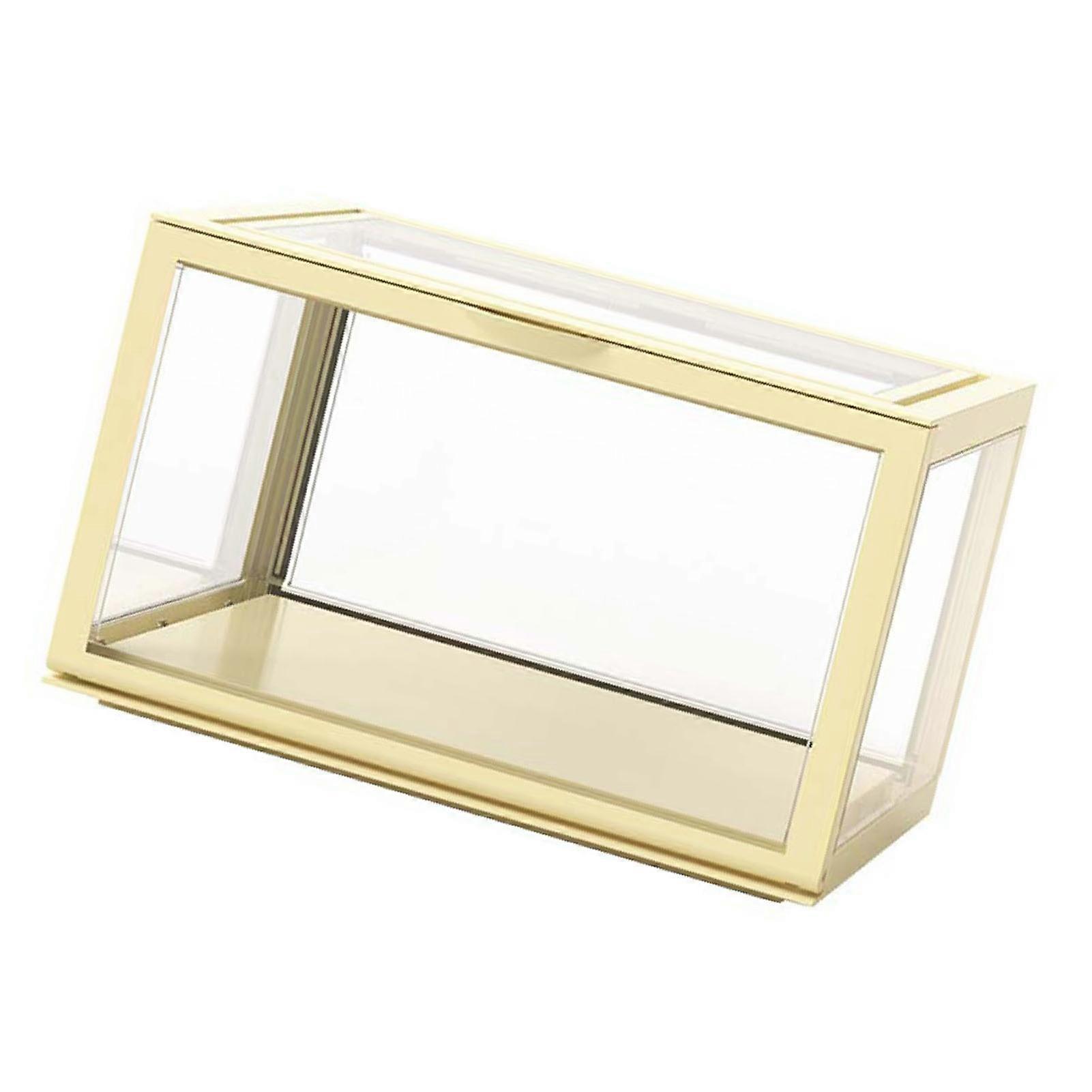 Figure Organizer, Desktop Doll Acrylic Display Cabinet High Transparency Sealed Dustproof Show Case, Durable Compact Space Saver Multipurpose Househol