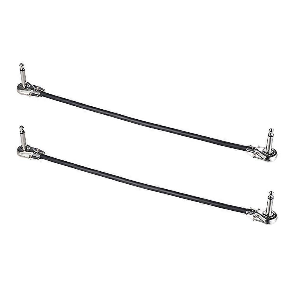 2pcs Guitar Patch Cable Bass Audio Cable Guitar Effect Cable Instrument Connection Supply
