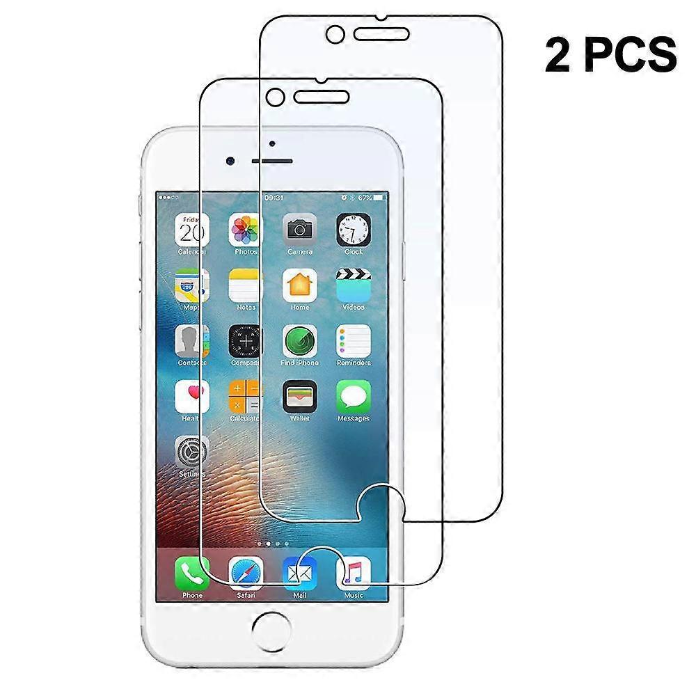 Panzer Glass Foil 2 Pieces Of Display Protection Compatible With Iphone 8/7/6/6S - 9H Display Protective Film With Mounting Set Without Bubbles For Th