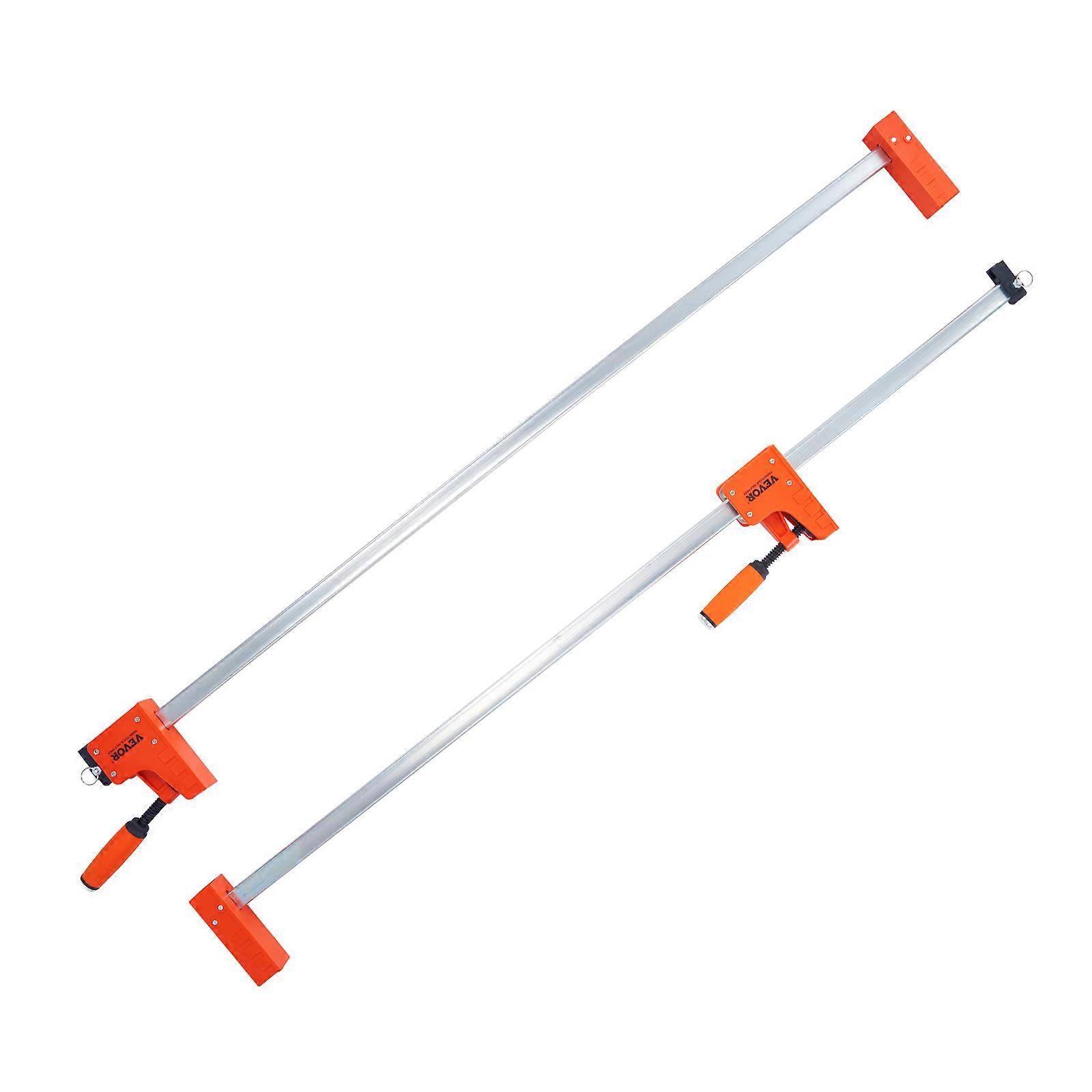 Bar Clamps for Woodworking, 2-Pack 50" Parallel Clamp Set, F Clamp with 1100 lbs Load Limit, High-strength Plastic and Carbon Steel