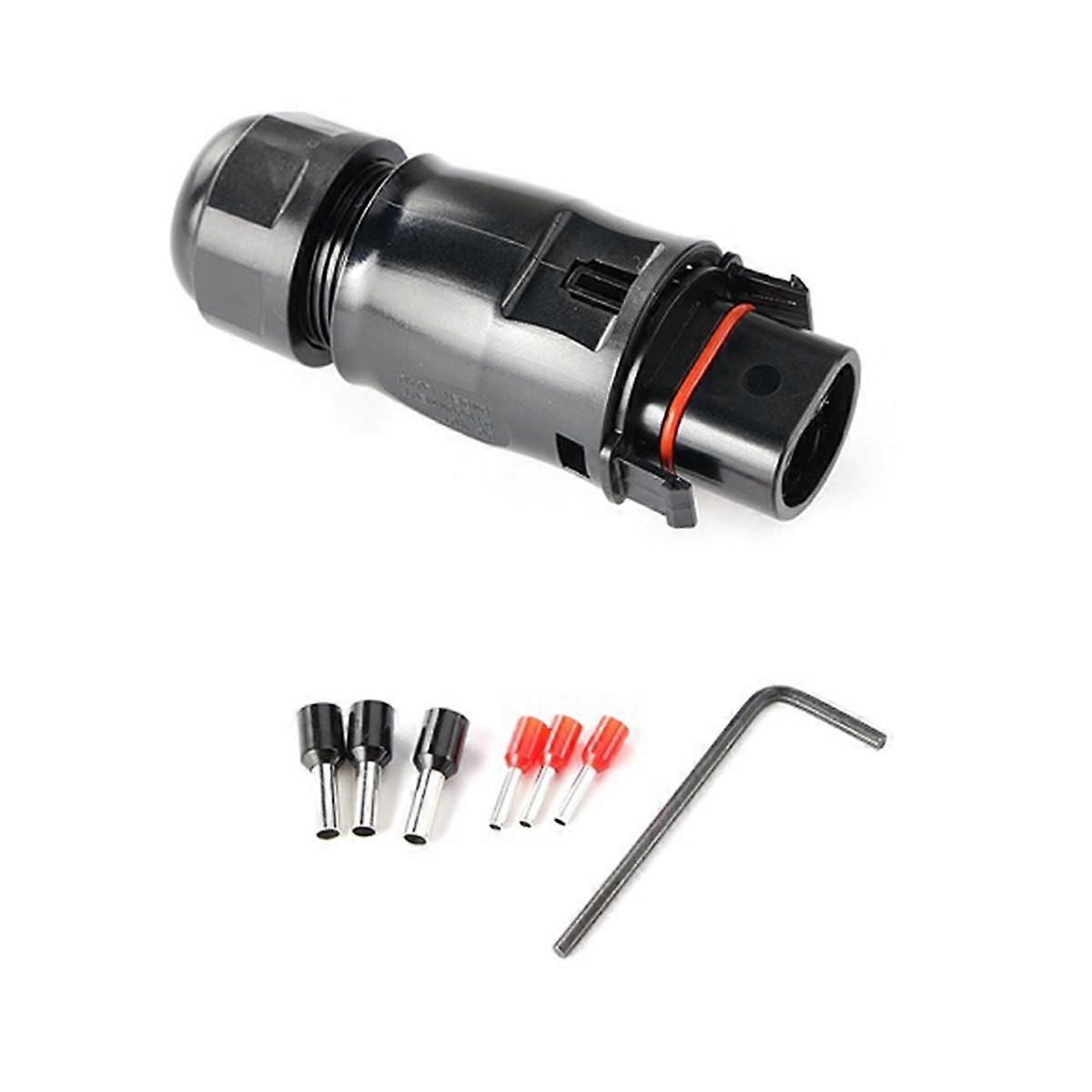 Solar PV Connector Plug Waterproof IP68 4000V 40A for Solar PV System Panel Parallel Protection Kit LY01-Male