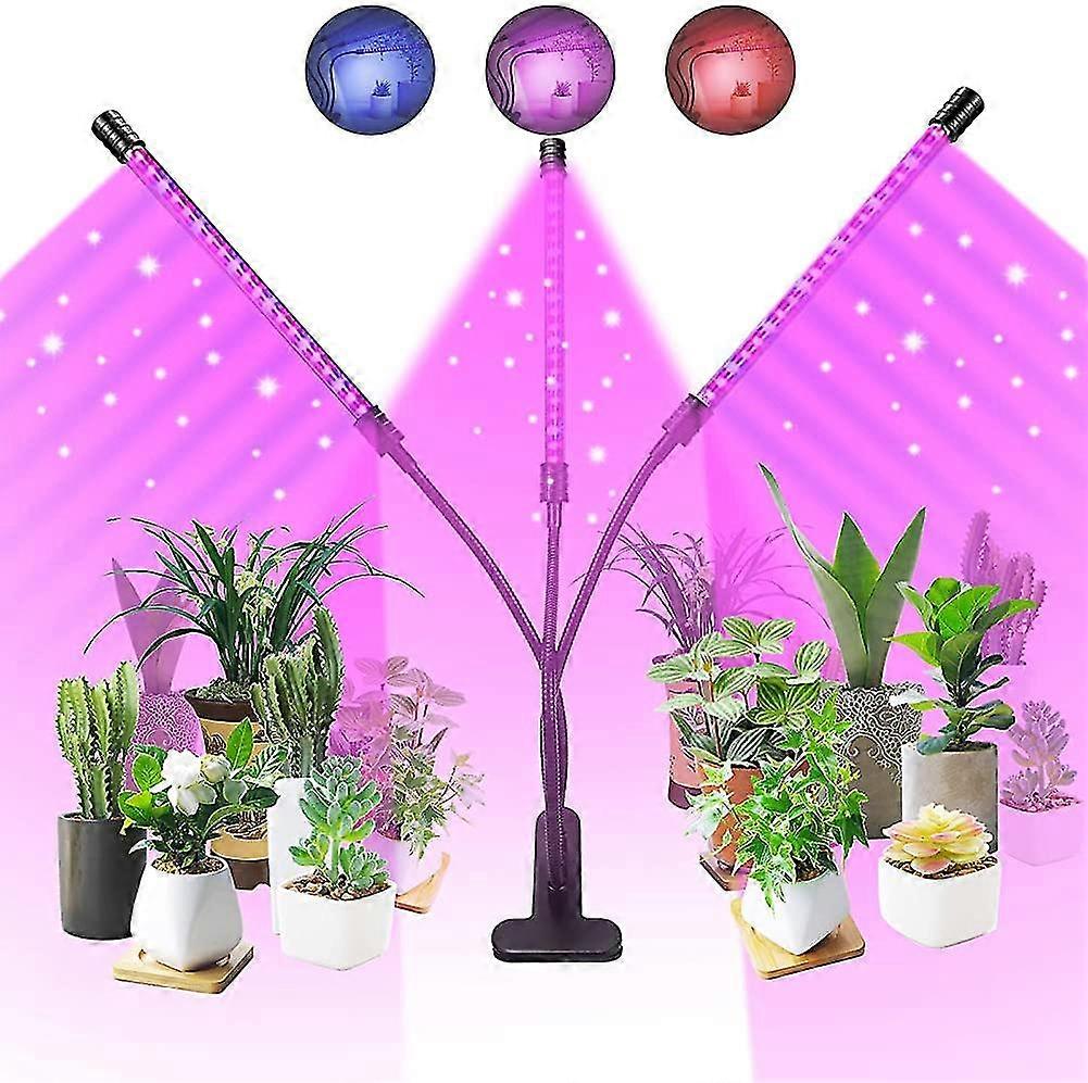 Led Grow Lamp, 80w (4x20w) T8 1.3ft 40cm, Full Spectrum, Linkable Design, Timer