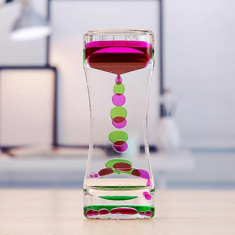 Liquid Motion Bubble Timer Flip Oil Droping Toy Oil Ornament For Killing Time