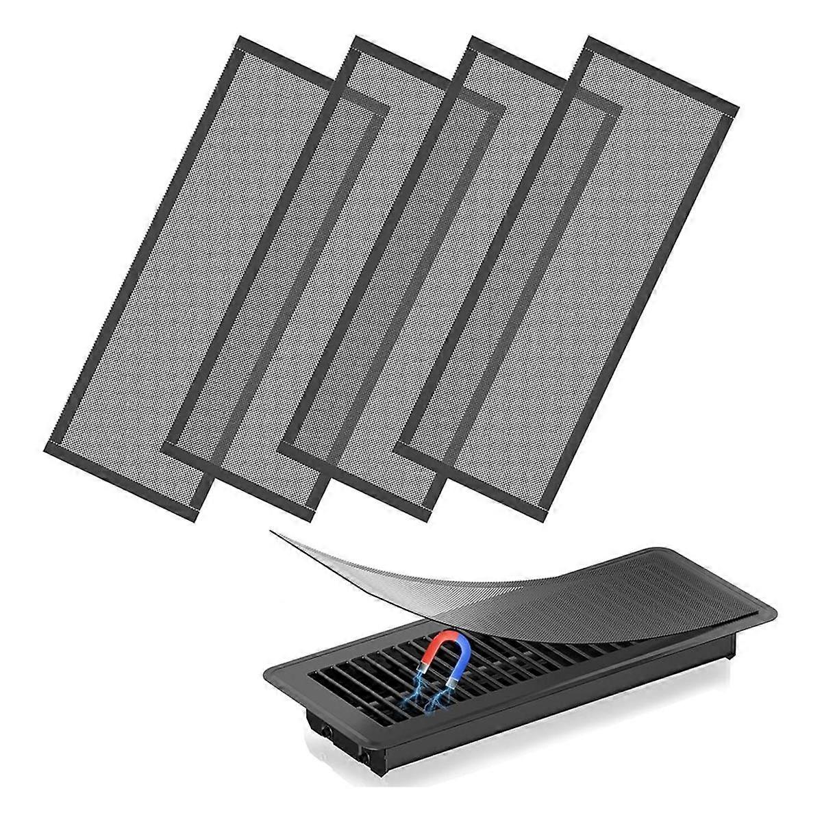 Kryty podlahových větracích otvorů, magnetické kryty větracích otvorů 4x12 palců, síťovaný filtr větracích otvorů, kryty podlahových větracích otvorů pro domácí podlahu, C