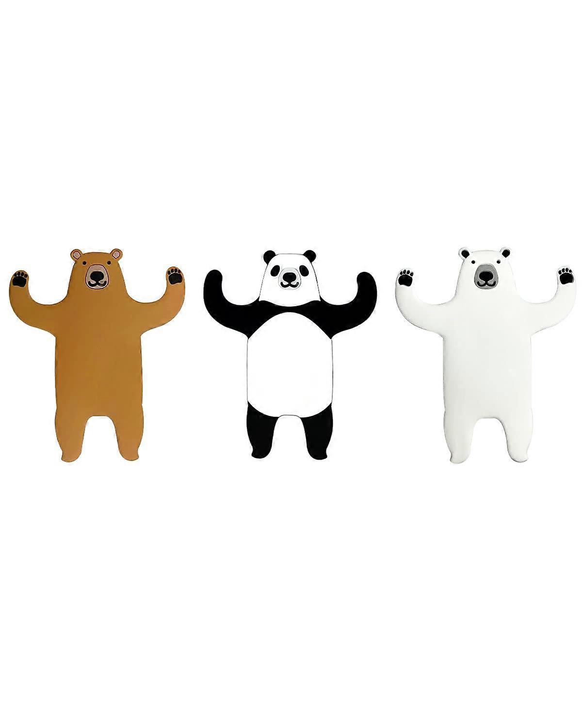 3 عبوات خطافات ذاتية اللصق عصا على خطافات الحائط باب الحمام ، لطيف