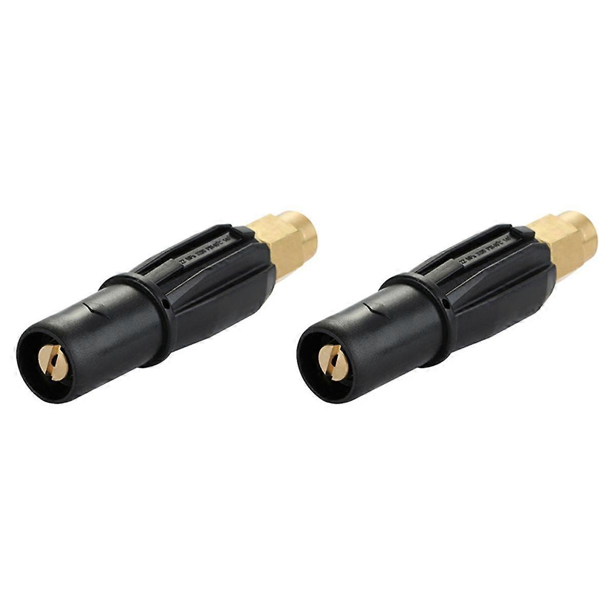 2X Brass Fan-Shaped Snow Foam Nozzle Self-Priming Nozzle for High Pressure Washer Generator Car Cle