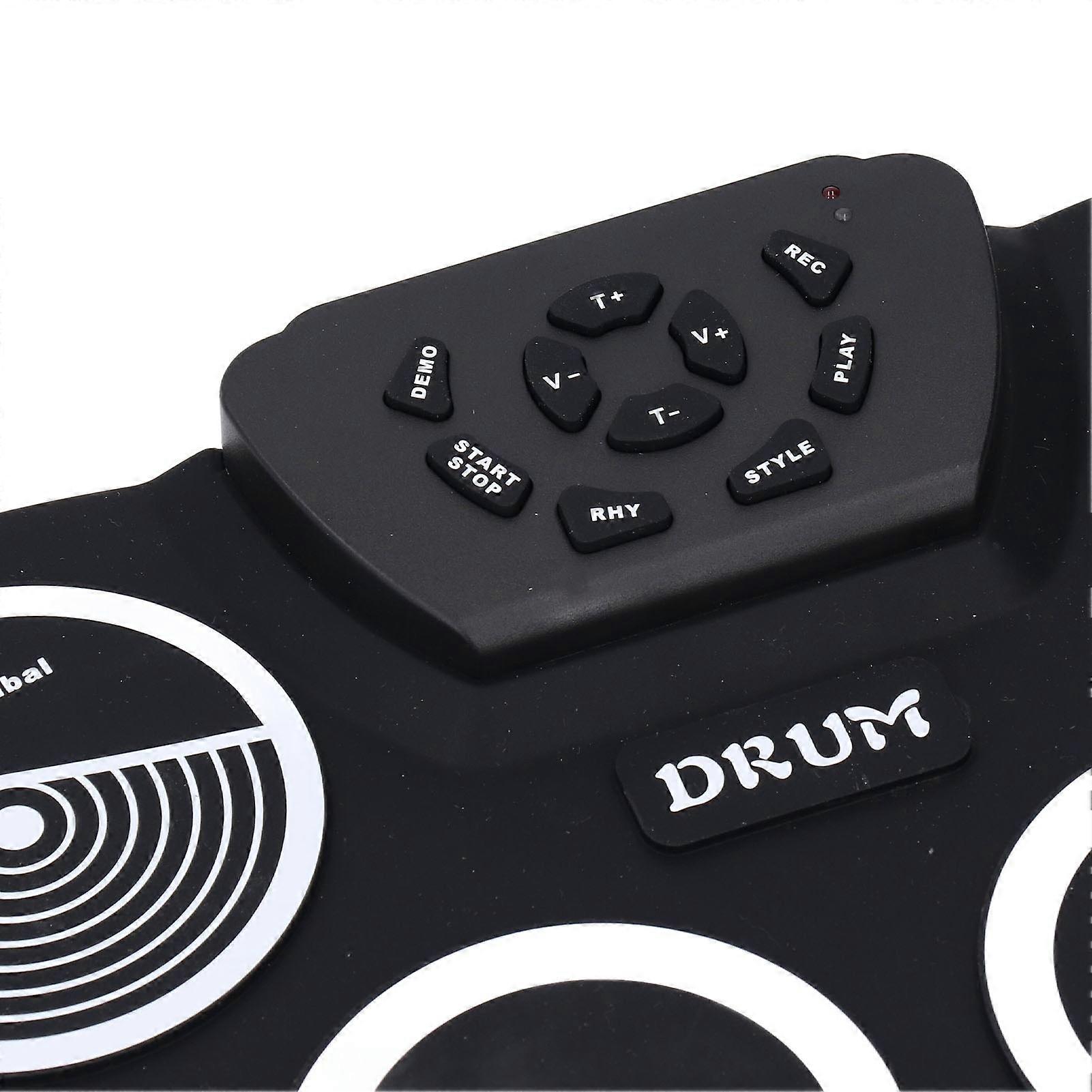 Roll Up Electric Drum Set Portable Lightweight 9 Pads Electronic Drum Kit for Practice