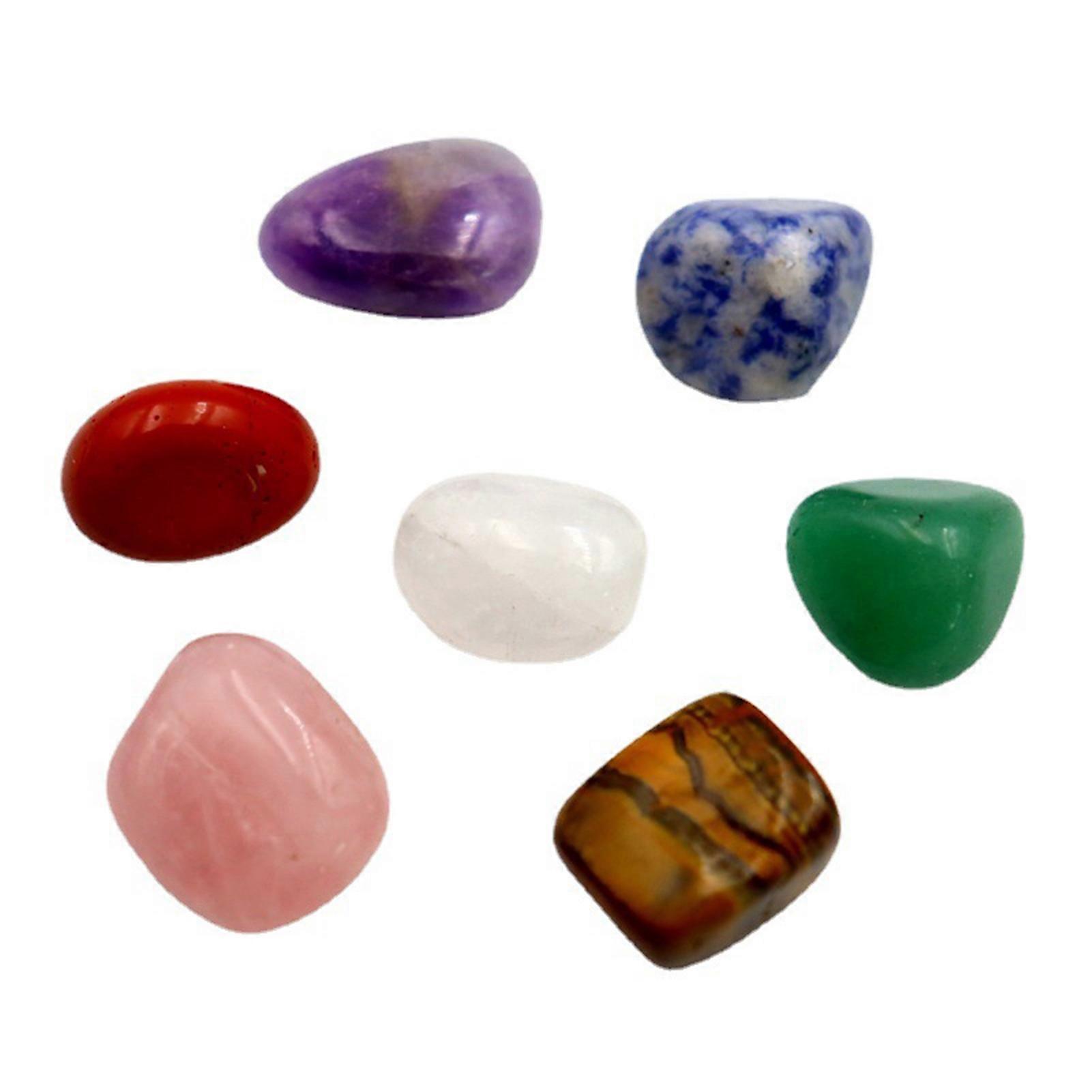 7/14pcs Natural Irregular Stone Kit Colorful Decorative Landscape Stone for Home Bedroom Decor