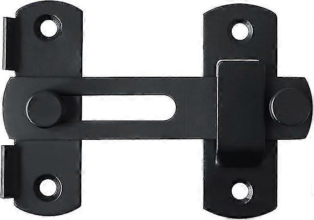 Stainless Steel Hinge Latch With Set Screw, Black