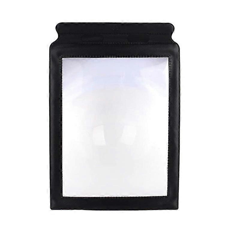 A4 Reading Magnifier for Seniors, Portable, Soft Surface, Black Border, PVC, 3x.,2024 Ping