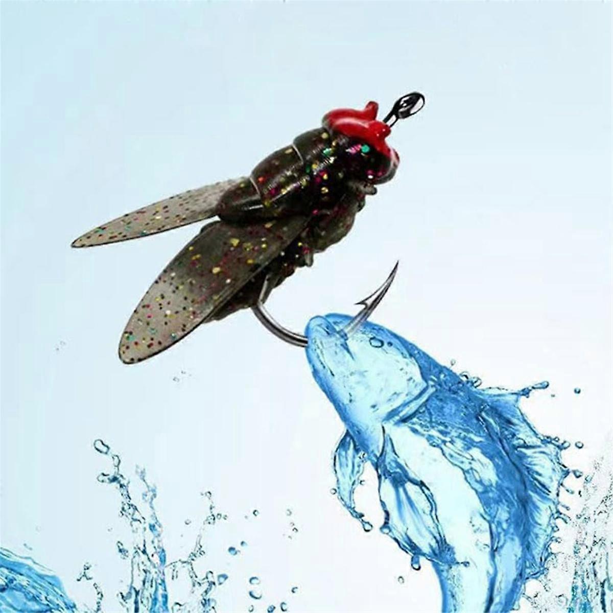 Bionic Fly Fishing Bait (20pcs), Universal Bait Fishing with Bait Scent Fish Attractants for All Ki
