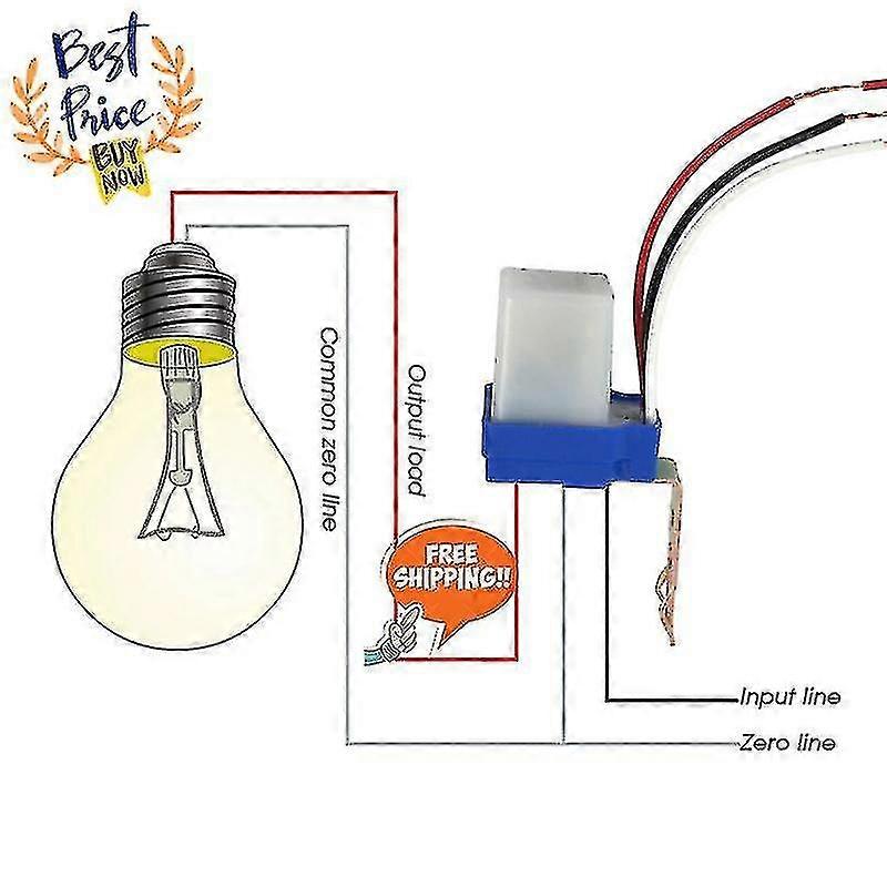 10a Photoswitch Sensor Switch Auto On Off Photocell Street Light Control Ac/dc Universal 220v Light Control Sensor Switch