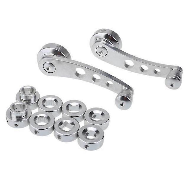 2Pcs Universal Car Window Handle Winder Riser Replacement Winder Crank Riser Window Handles Aluminum Alloy