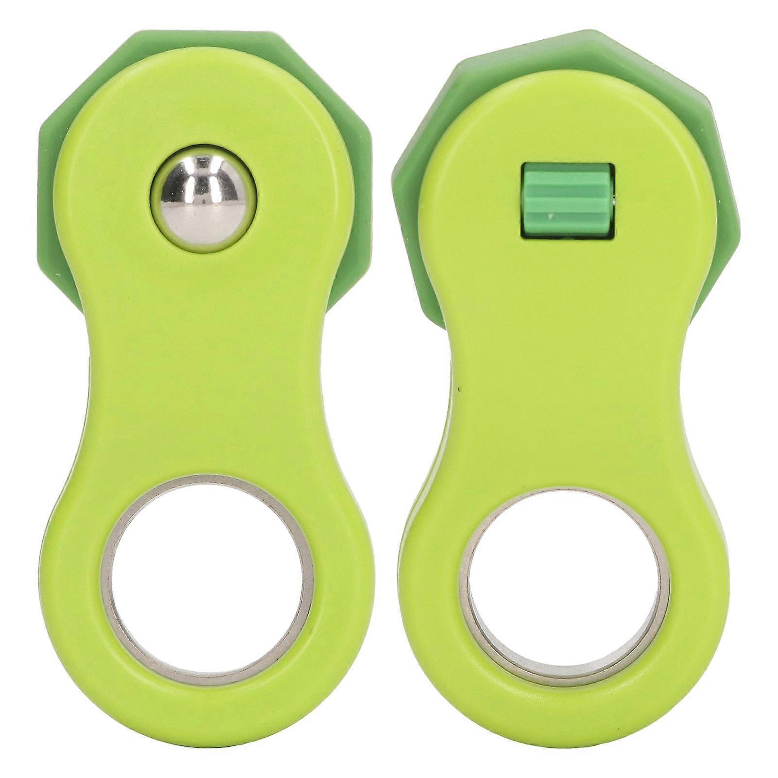 Metal Fingertip Slider Toy Multi Modes Pressing Rotating Relieve Stress Push Slider Toy Green