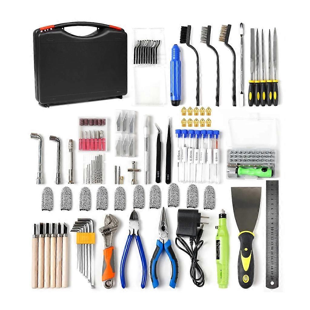 3D Model Sanding File Cutter Scraper Material Removal Tools Kit 3D Engraving Kit