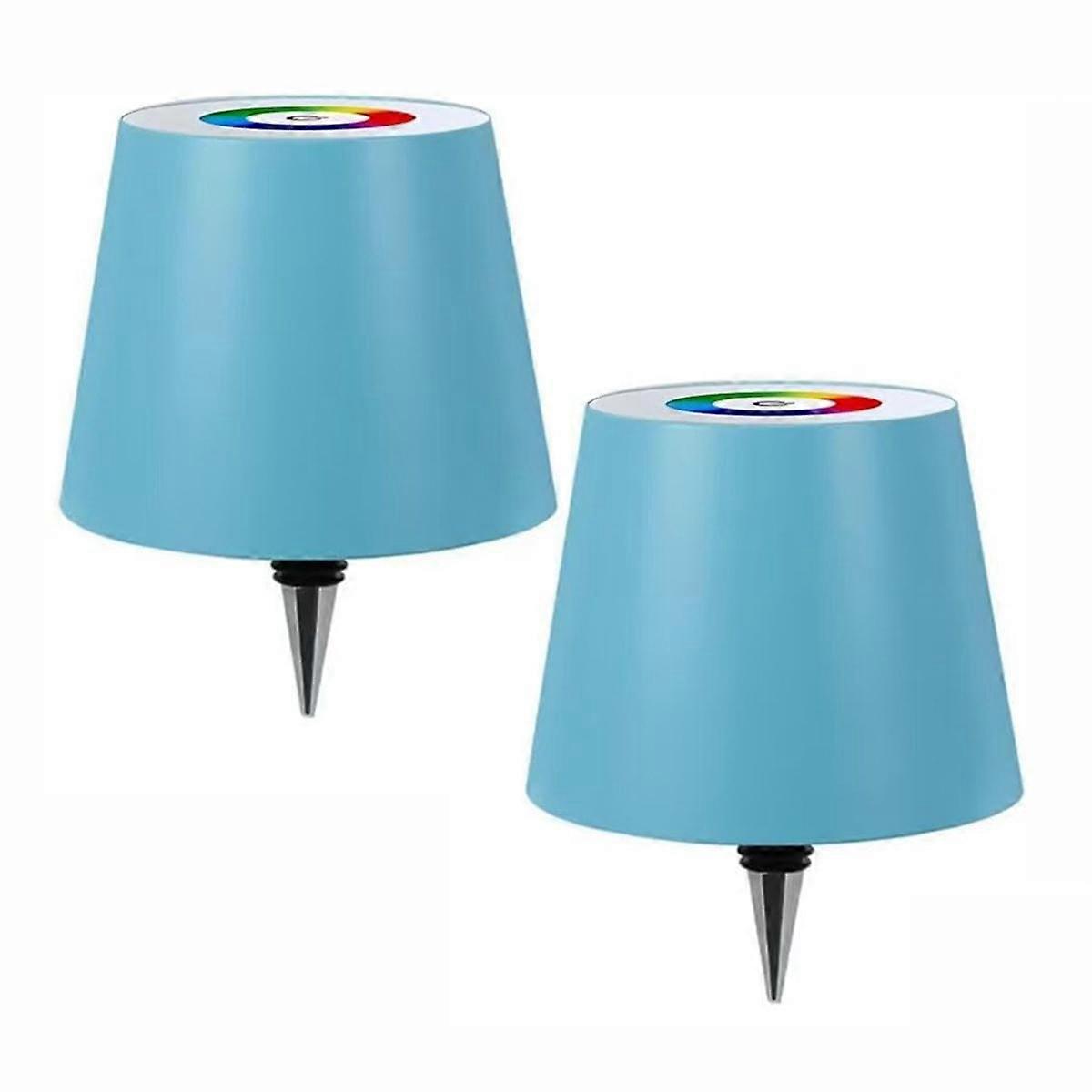 2PCS Wireless Flasche Lampe RGB Modi & 3 Farbe stufenlos dimmender Flaschenlampenschirm für Partys Bars R