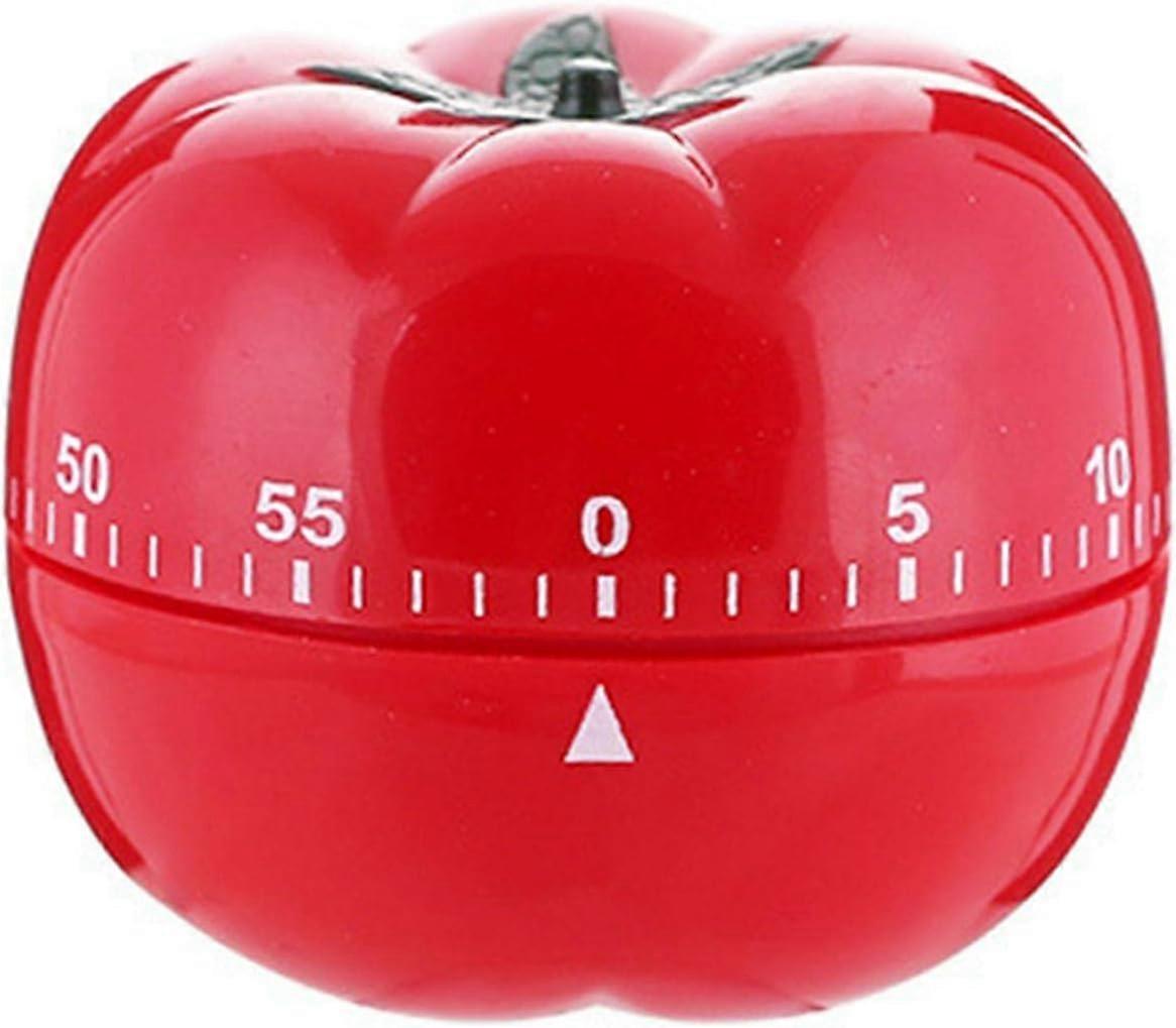 Kitchen Timer,60 Minutes Kitchen Timer Cute Tomato Shape,360 Degree Rotation,Mechanical Kitchen Timer Countdown Timer,for Homework Cooking Learning,7