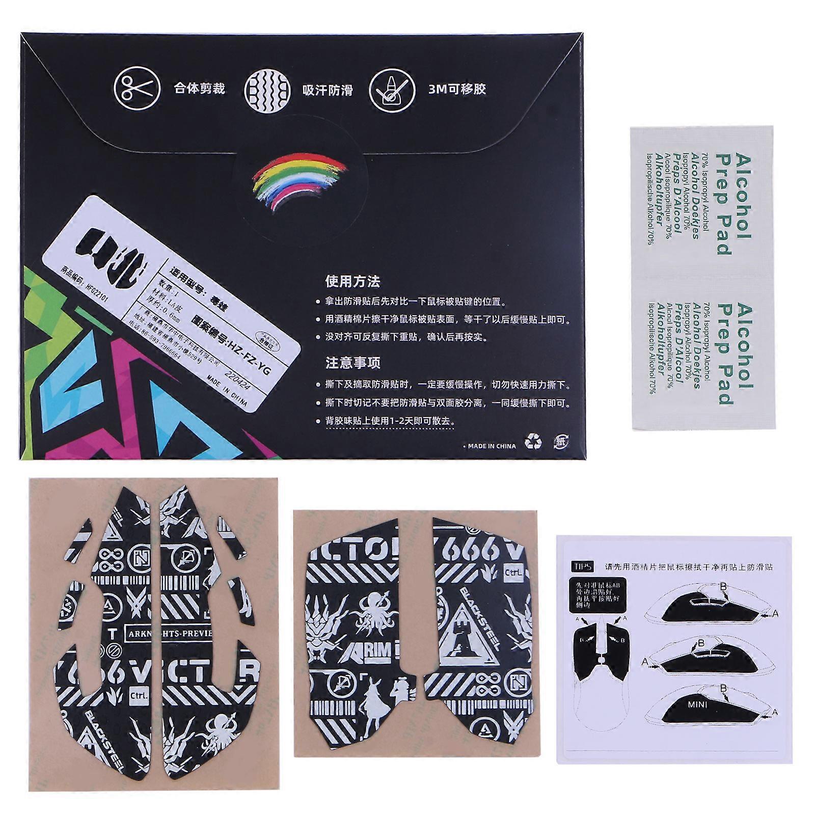 DIY Luminous Non Slip Sweat Resistant Mouse Skin Skates for RazerViper Mouse