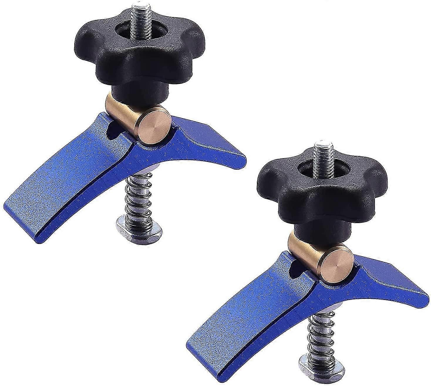 2 Pack T-track T-clamps Mini Clamp Kit For Cnc Carpenter Aluminum Alloy Multi-purpose T-slot Worktable
