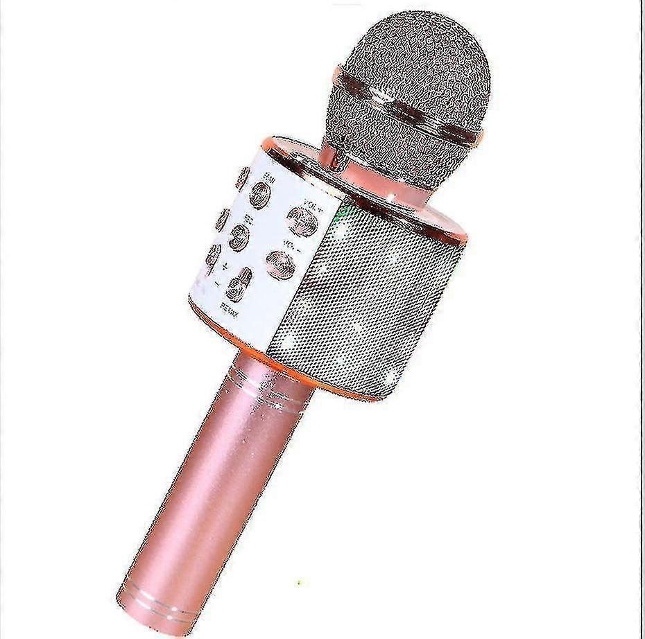 Wireless Microphone, Kids Microphone With Led Lights, Bluetooth Microphone